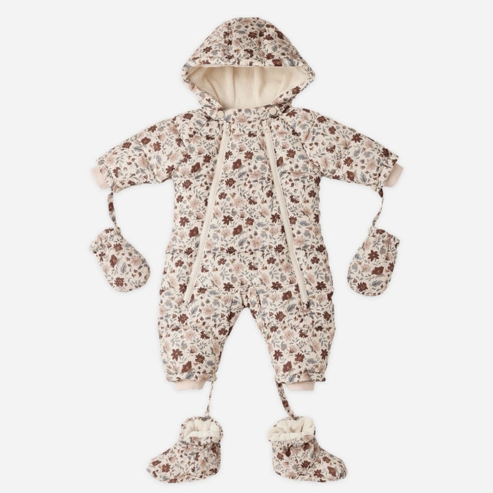 Rylee + Cru Floral Puffer Snowsuit